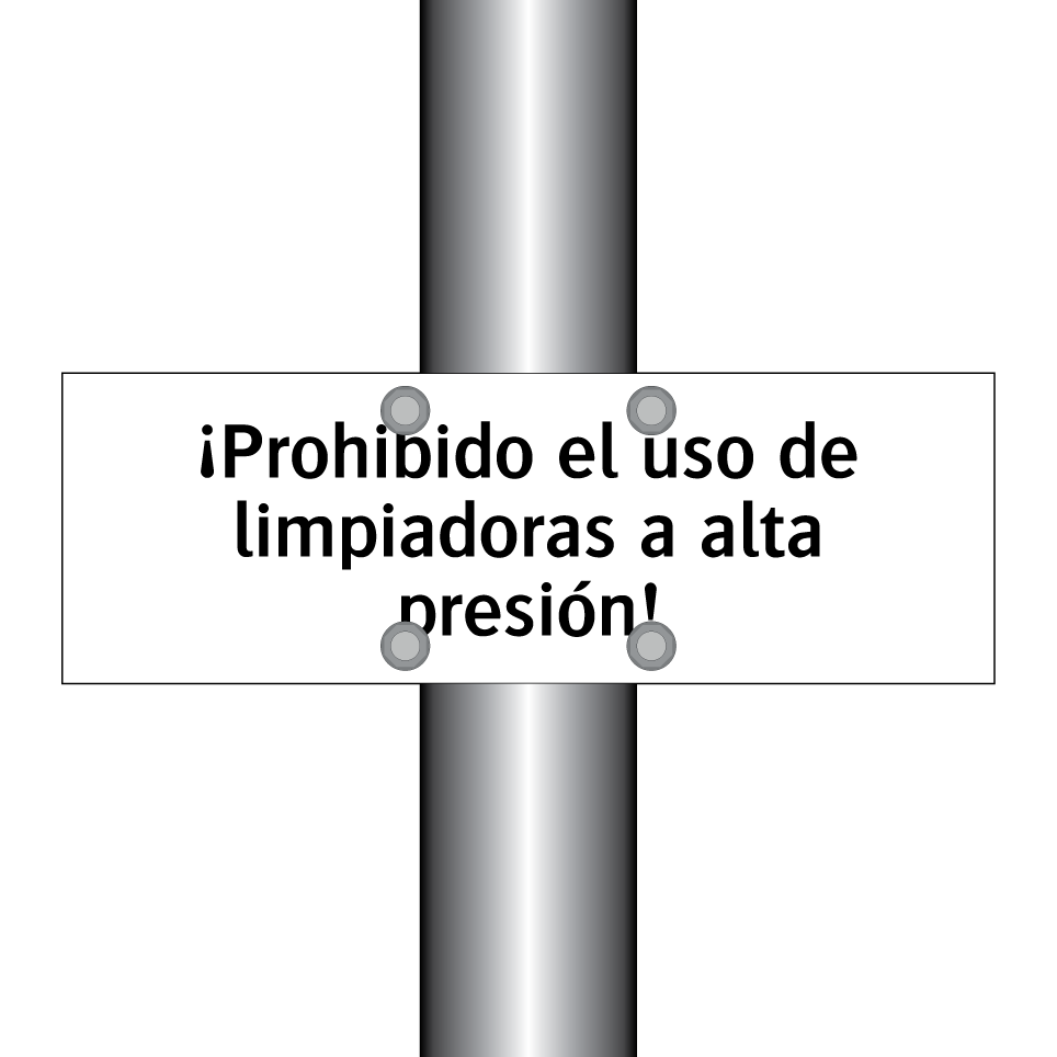 ¡Prohibido el uso de limpiadoras a alta presión!
