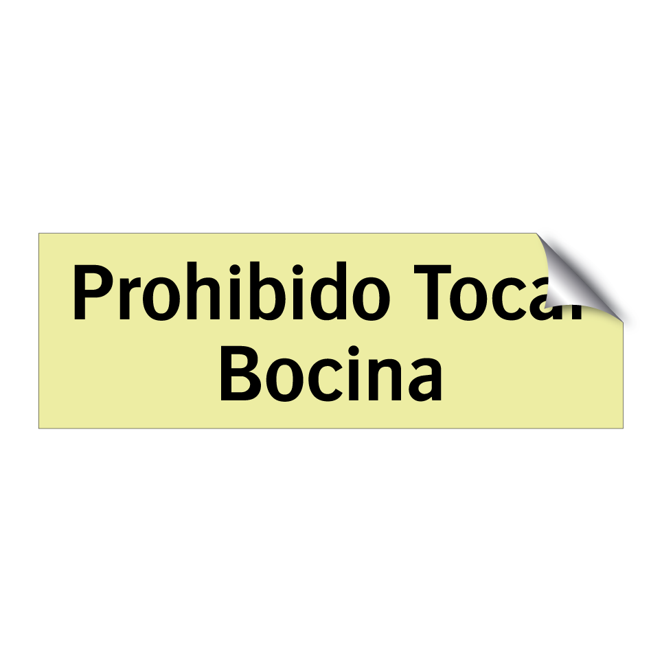 Prohibido Tocar Bocina