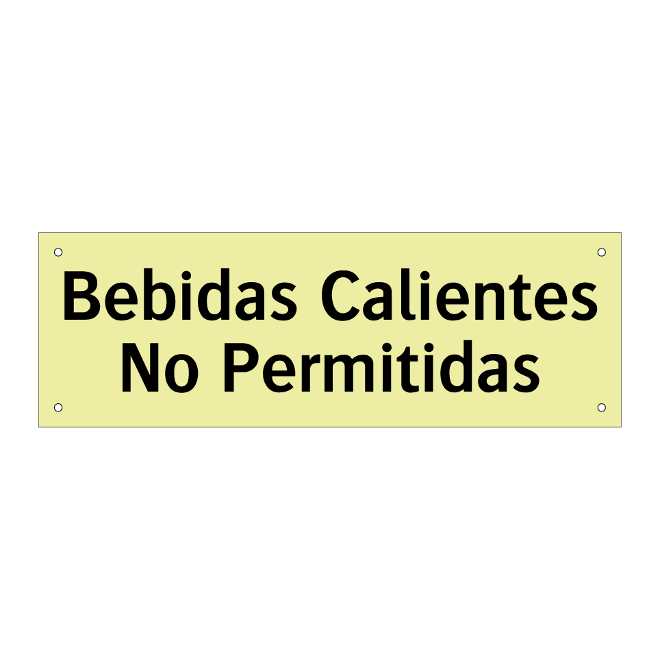 Bebidas Calientes No Permitidas