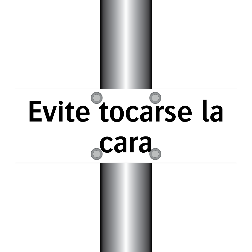 Evite tocarse la cara