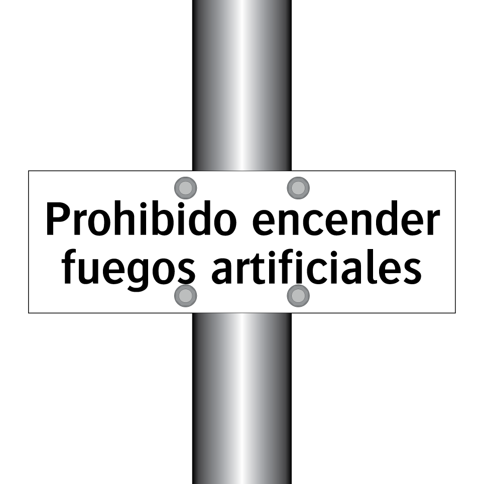 Prohibido encender fuegos artificiales