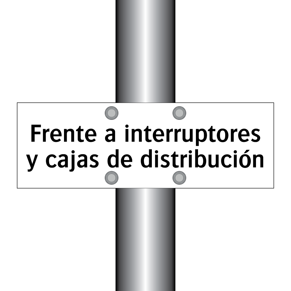 Frente a interruptores y cajas de distribución