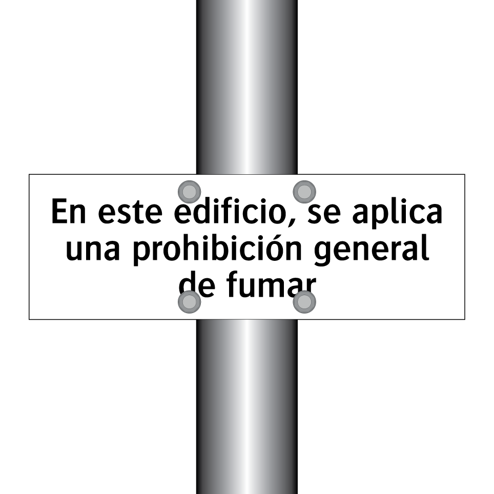 En este edificio, se aplica una prohibición general de fumar