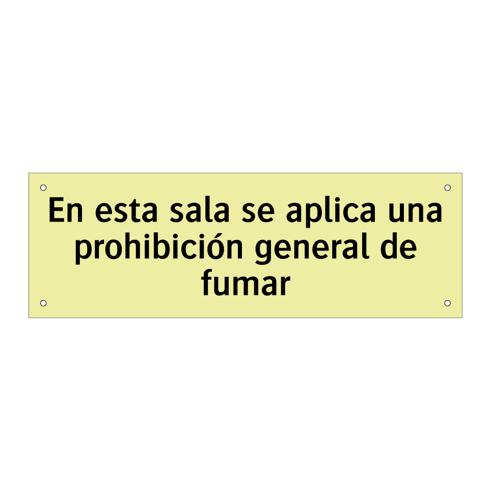 En esta sala se aplica una prohibición general de fumar