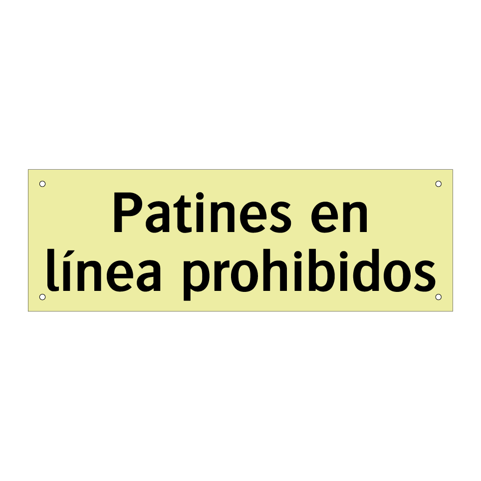 Patines en línea prohibidos