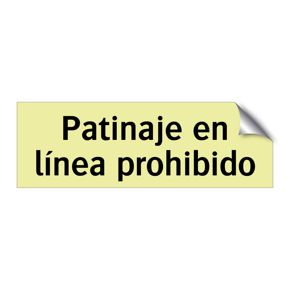 Patinaje en línea prohibido