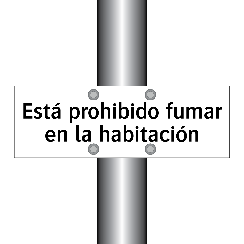 Está prohibido fumar en la habitación