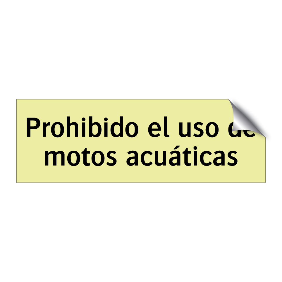 Prohibido el uso de motos acuáticas
