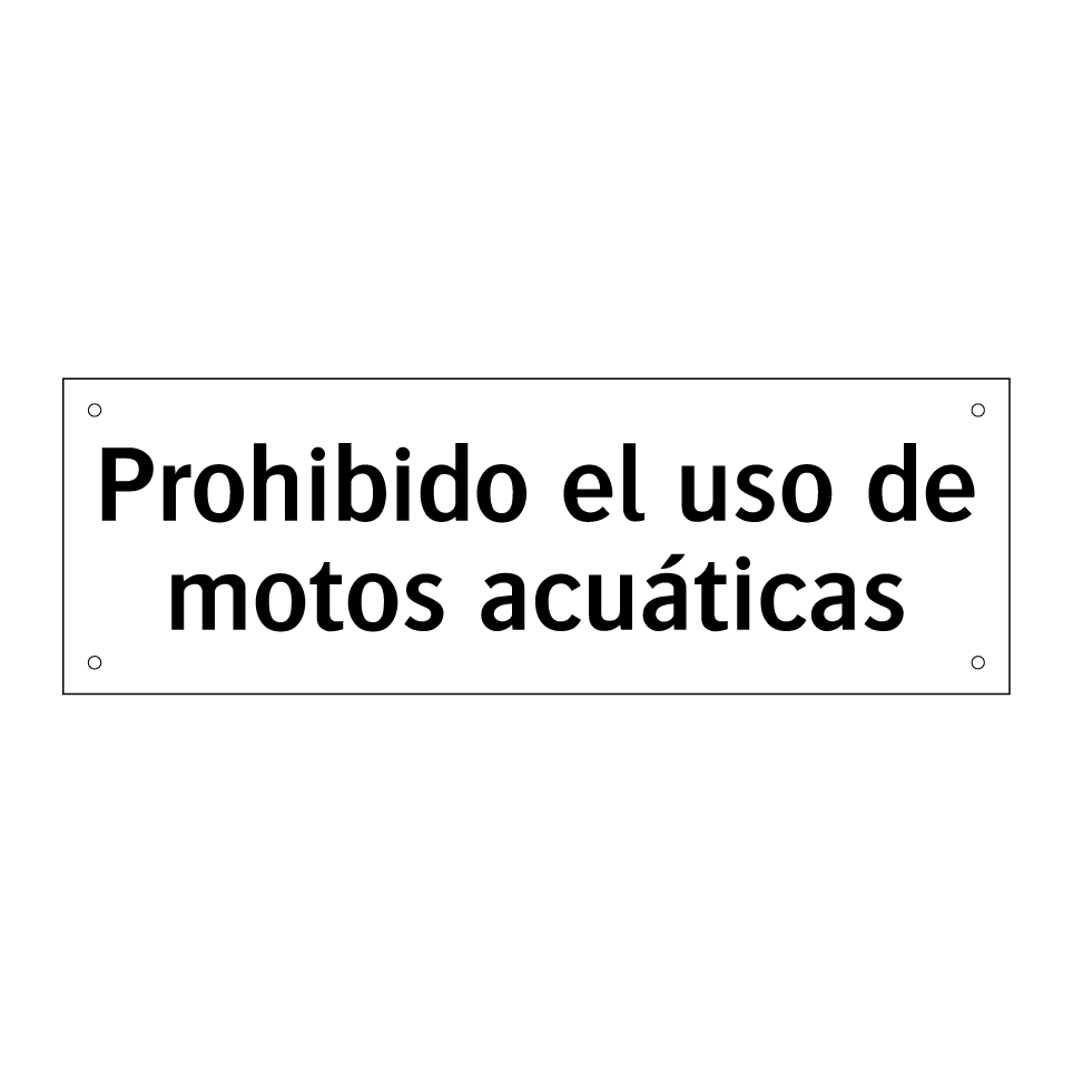 Prohibido el uso de motos acuáticas