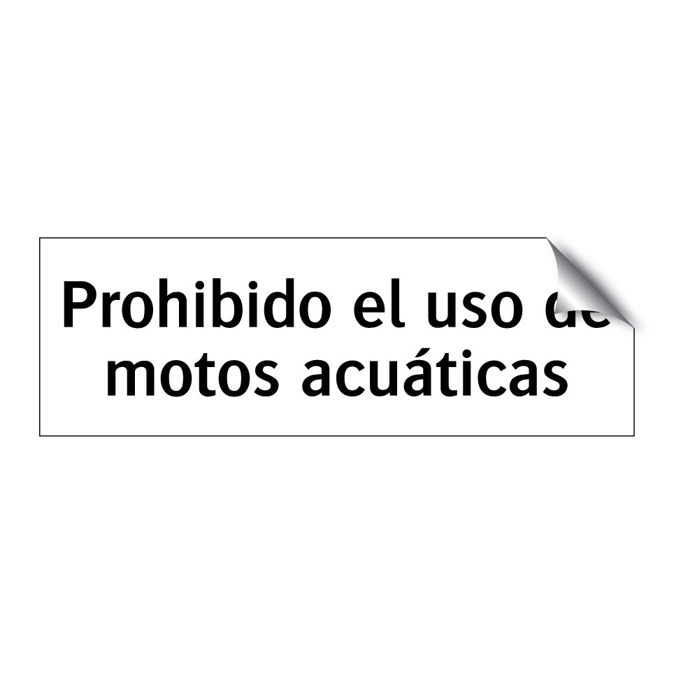 Prohibido el uso de motos acuáticas
