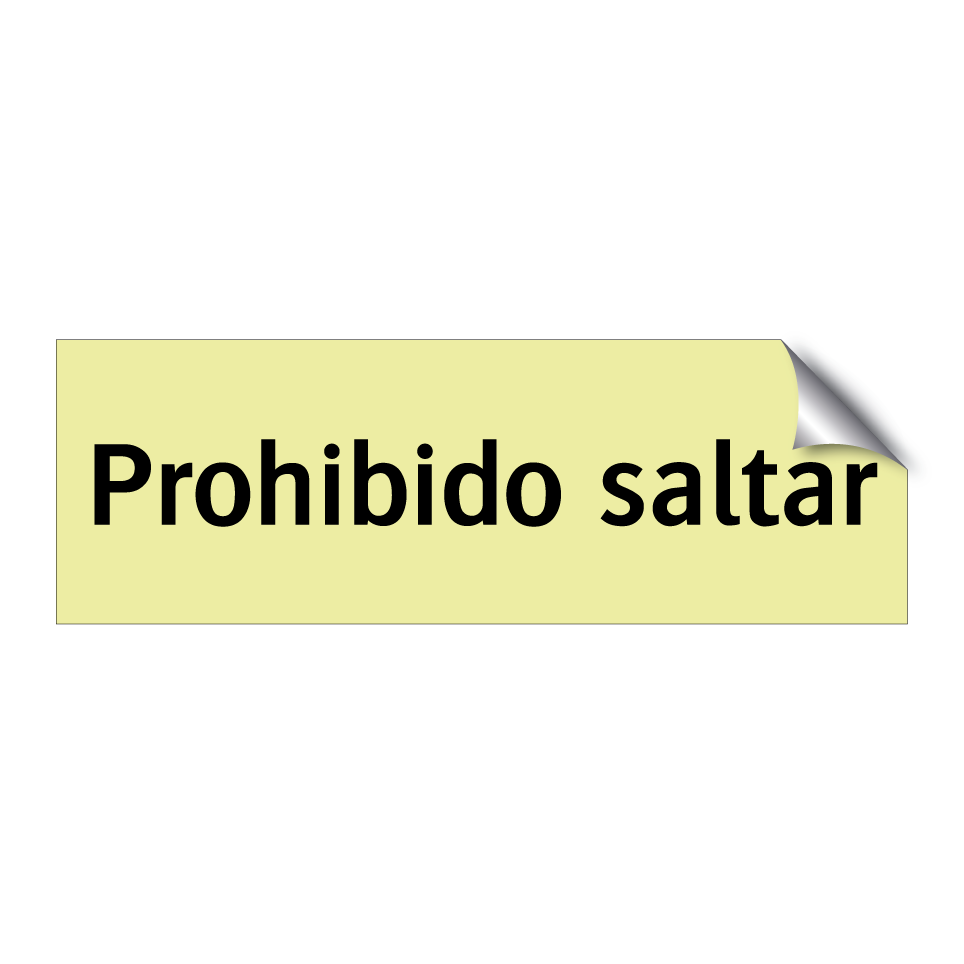 Prohibido saltar