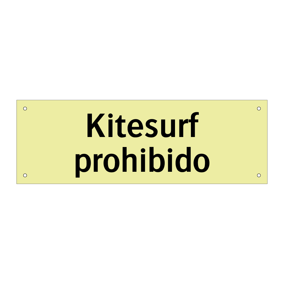 Kitesurf prohibido