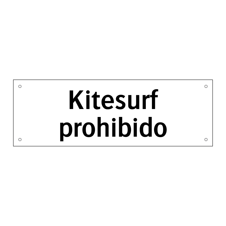 Kitesurf prohibido