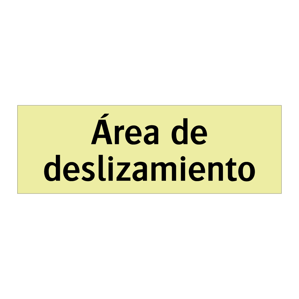 Área de deslizamiento