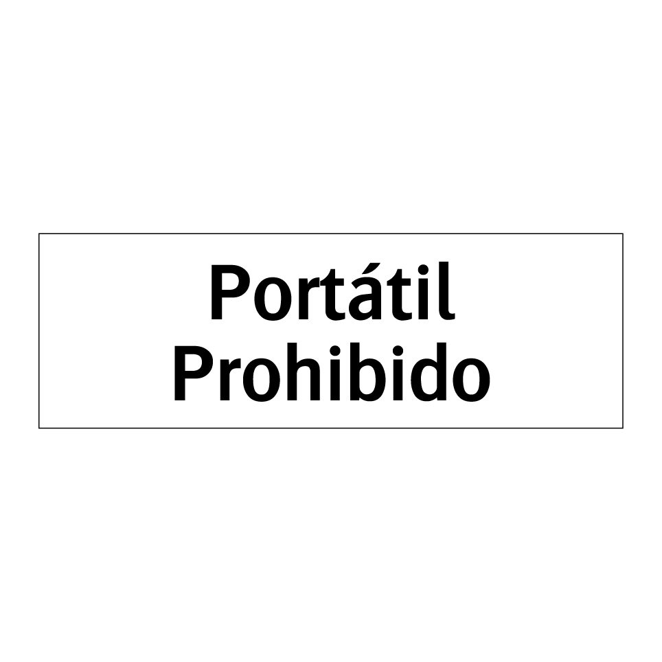 Portátil Prohibido