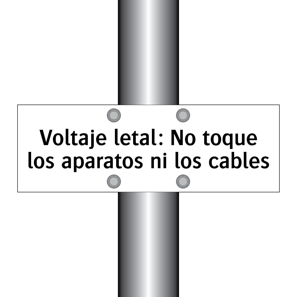 Voltaje letal: No toque los aparatos ni los cables