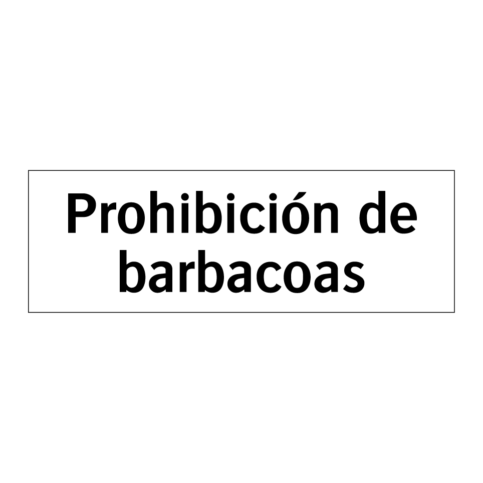 Prohibición de barbacoas