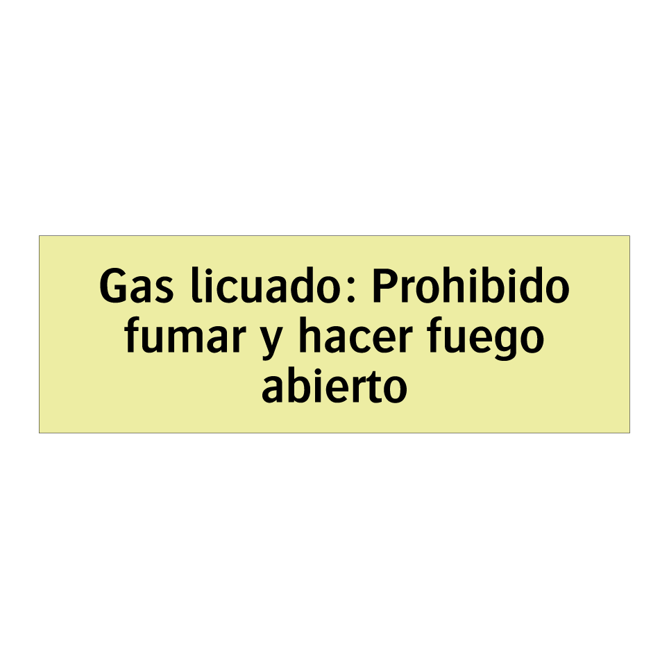 Gas licuado: Prohibido fumar y hacer fuego abierto