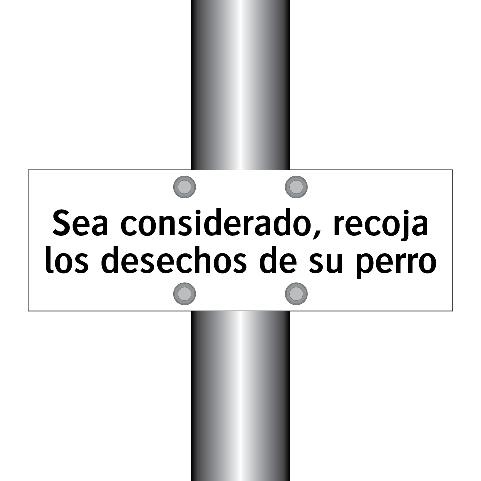 Sea considerado, recoja los desechos de su perro