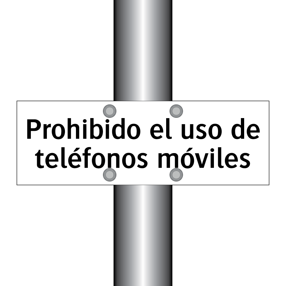 Prohibido el uso de teléfonos móviles