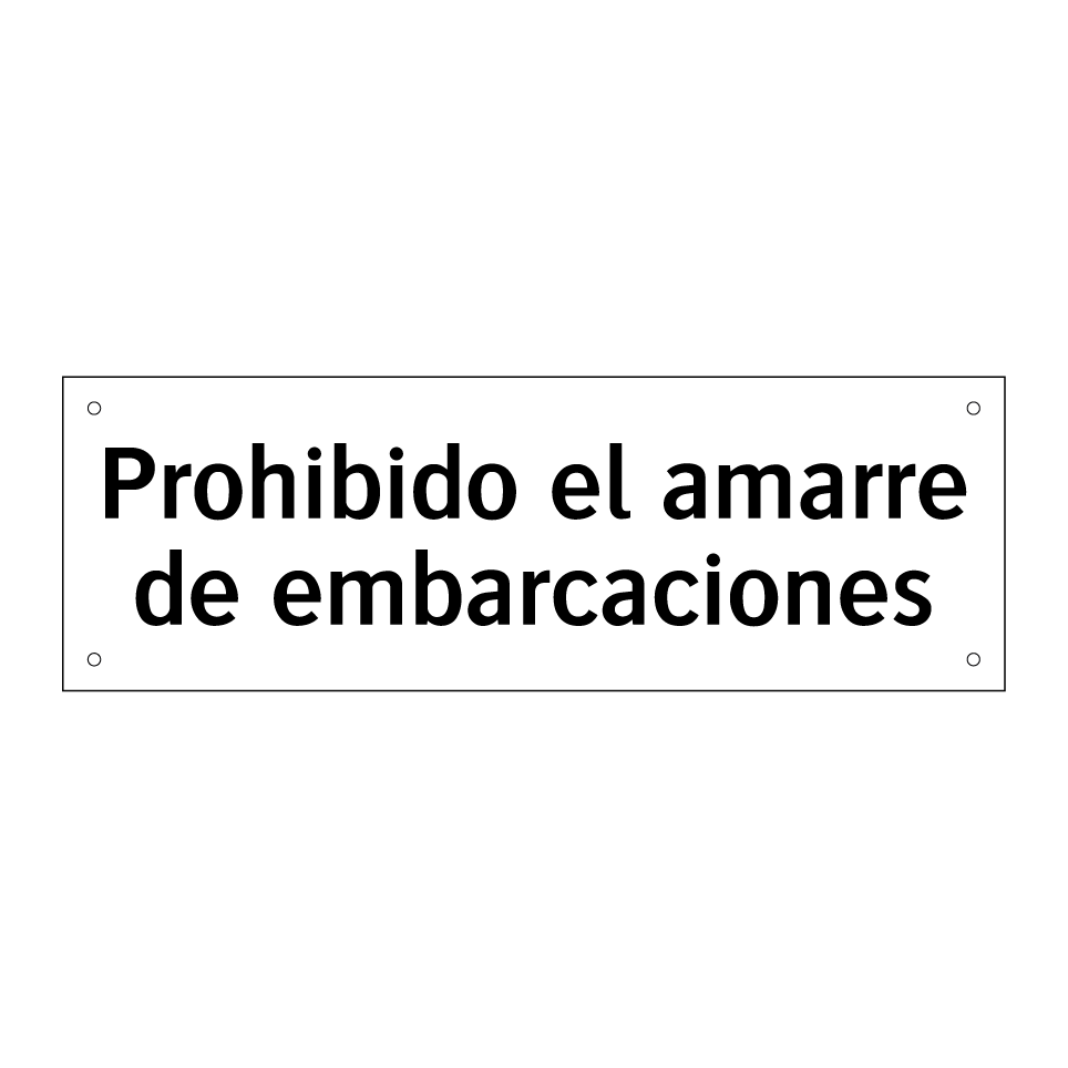 Prohibido el amarre de embarcaciones