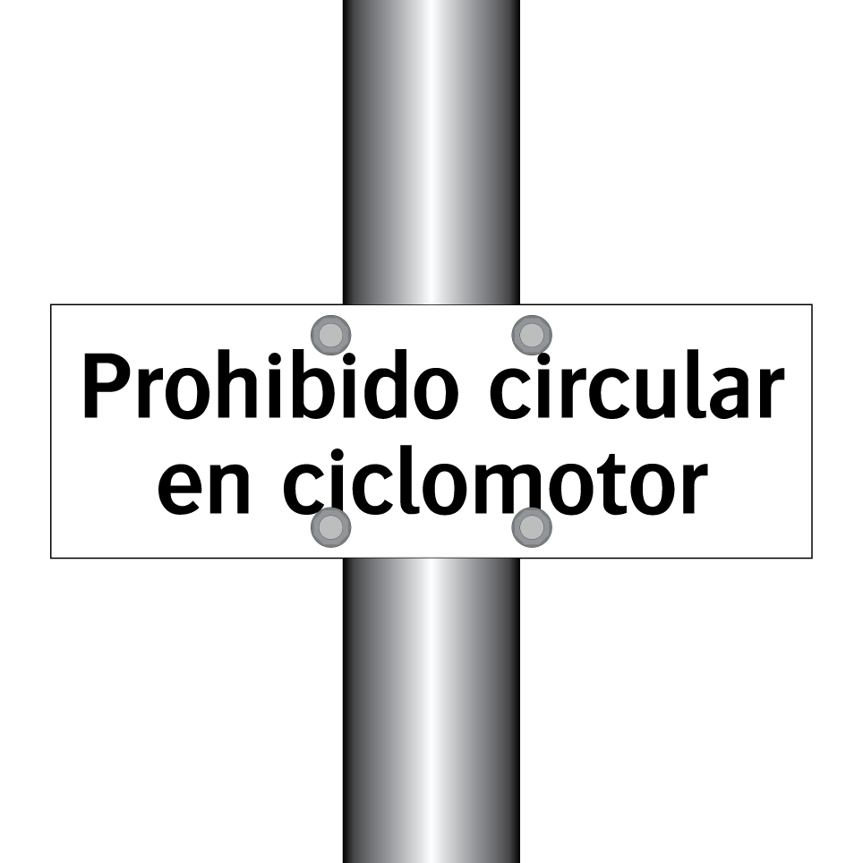 Prohibido circular en ciclomotor