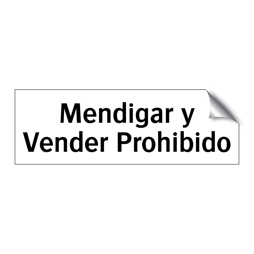 Mendigar y Vender Prohibido