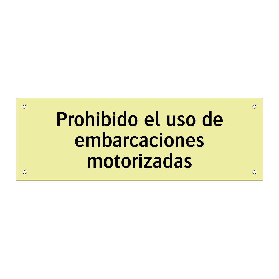 Prohibido el uso de embarcaciones motorizadas