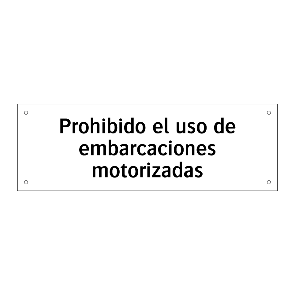 Prohibido el uso de embarcaciones motorizadas