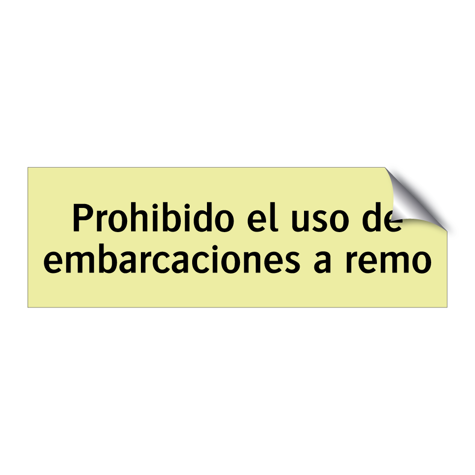 Prohibido el uso de embarcaciones a remo