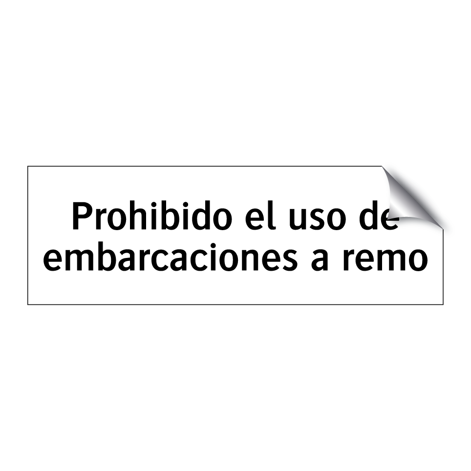 Prohibido el uso de embarcaciones a remo