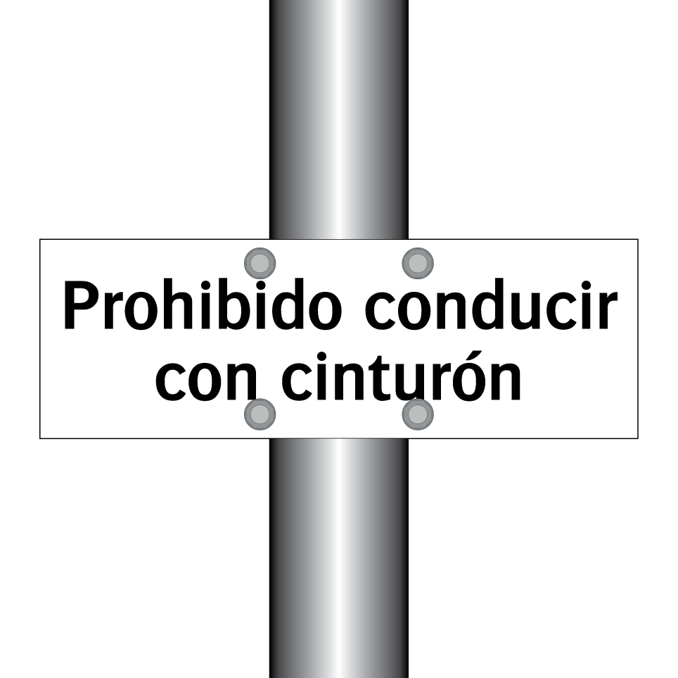 Prohibido conducir con cinturón