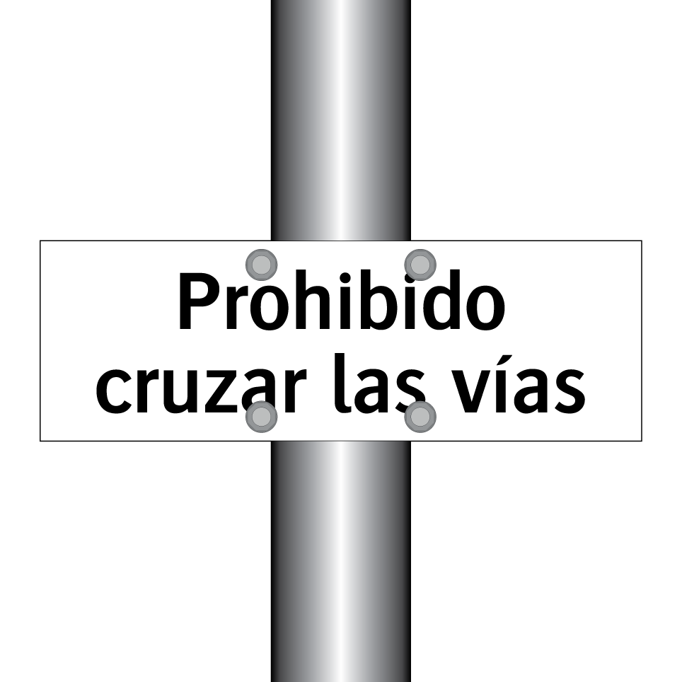 Prohibido cruzar las vías