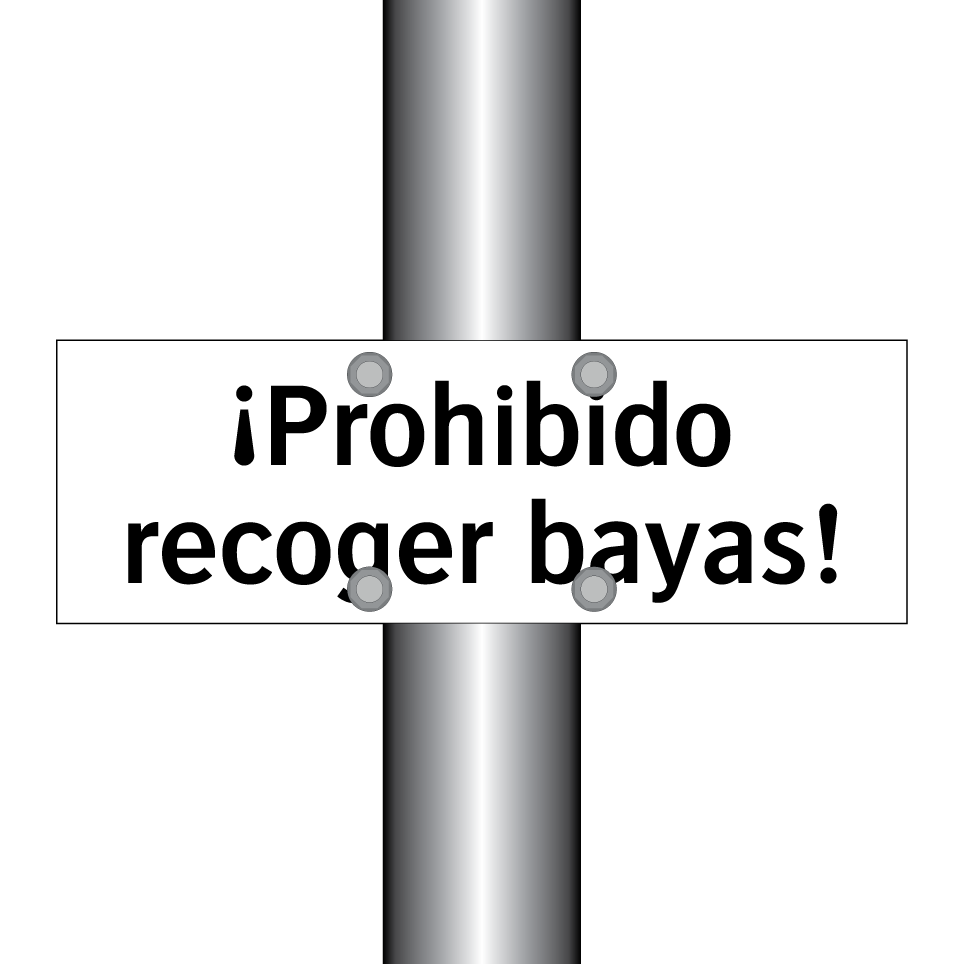 ¡Prohibido recoger bayas!