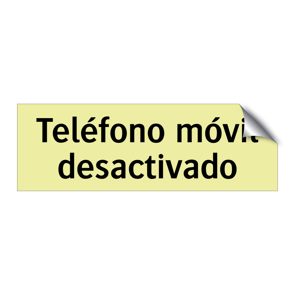 Teléfono móvil desactivado