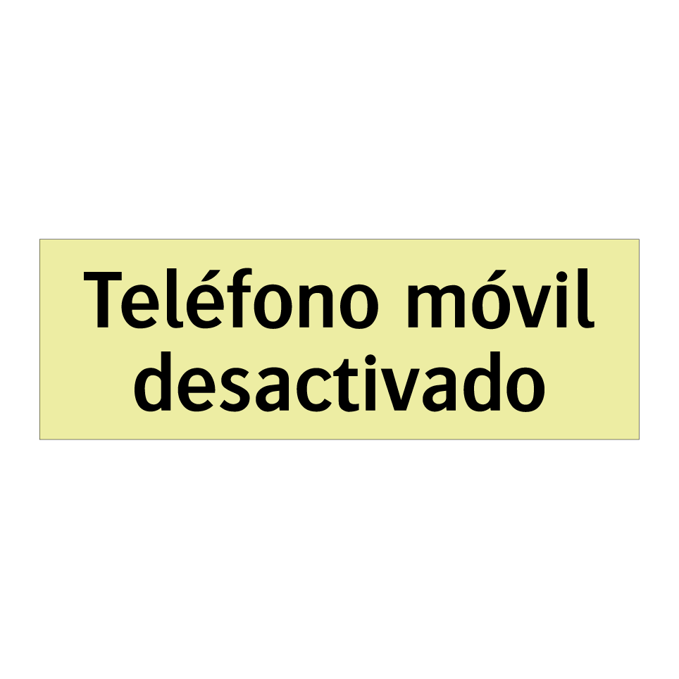 Teléfono móvil desactivado