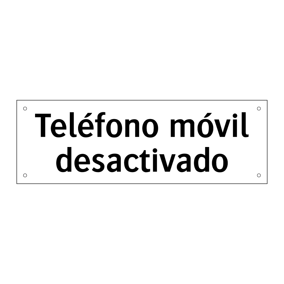 Teléfono móvil desactivado