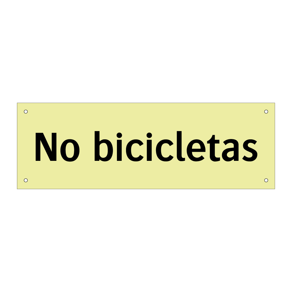 No bicicletas