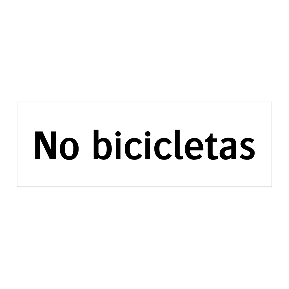 No bicicletas