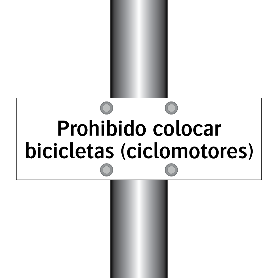 Prohibido colocar bicicletas (ciclomotores)