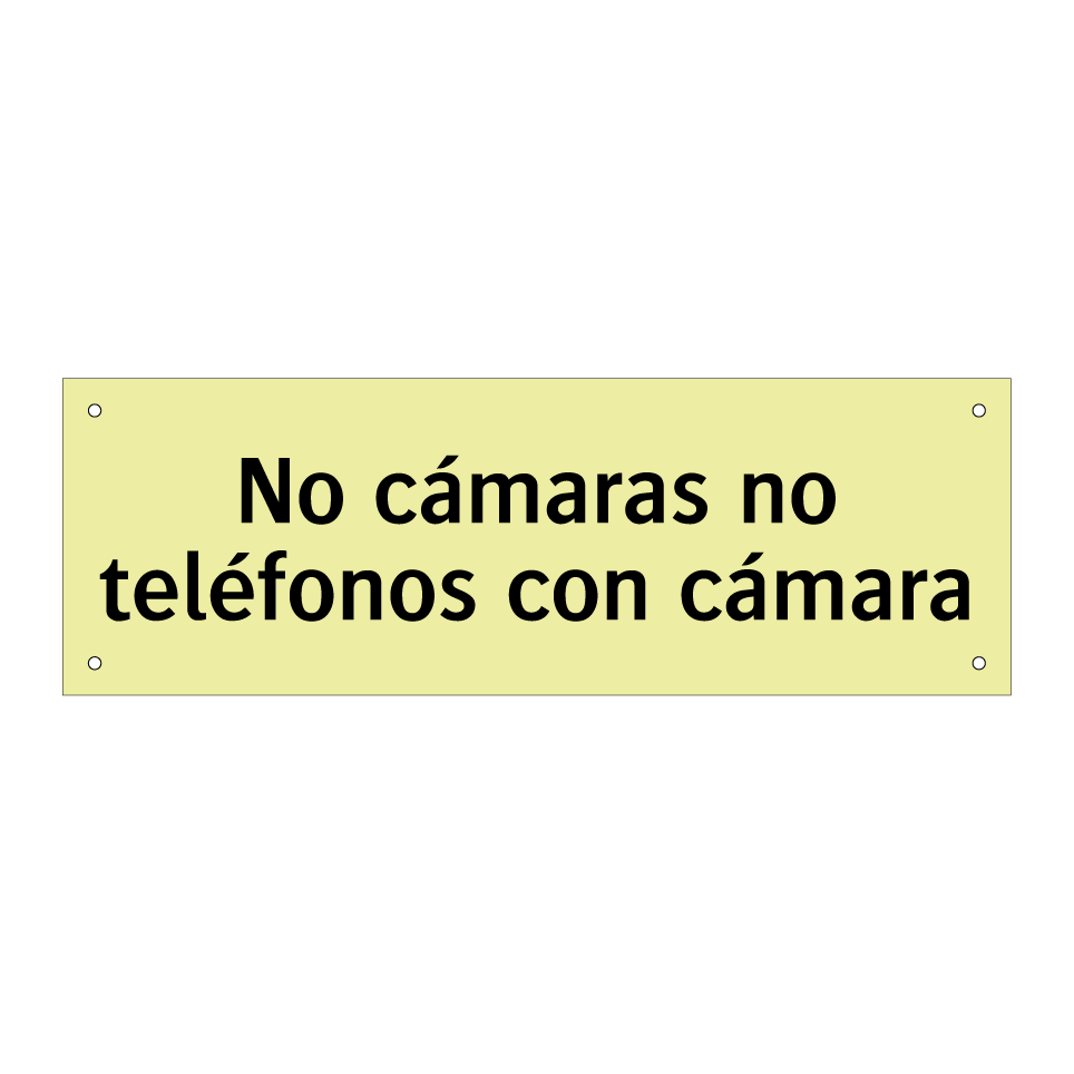 No cámaras no teléfonos con cámara