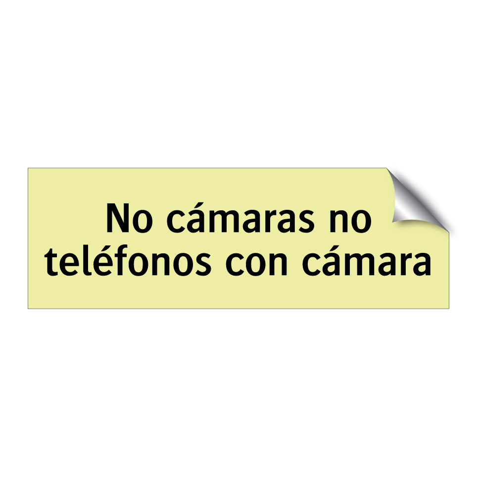 No cámaras no teléfonos con cámara
