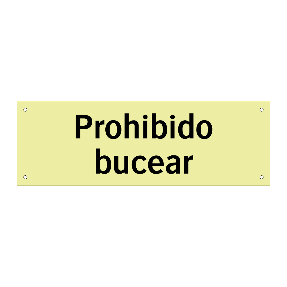 Prohibido bucear