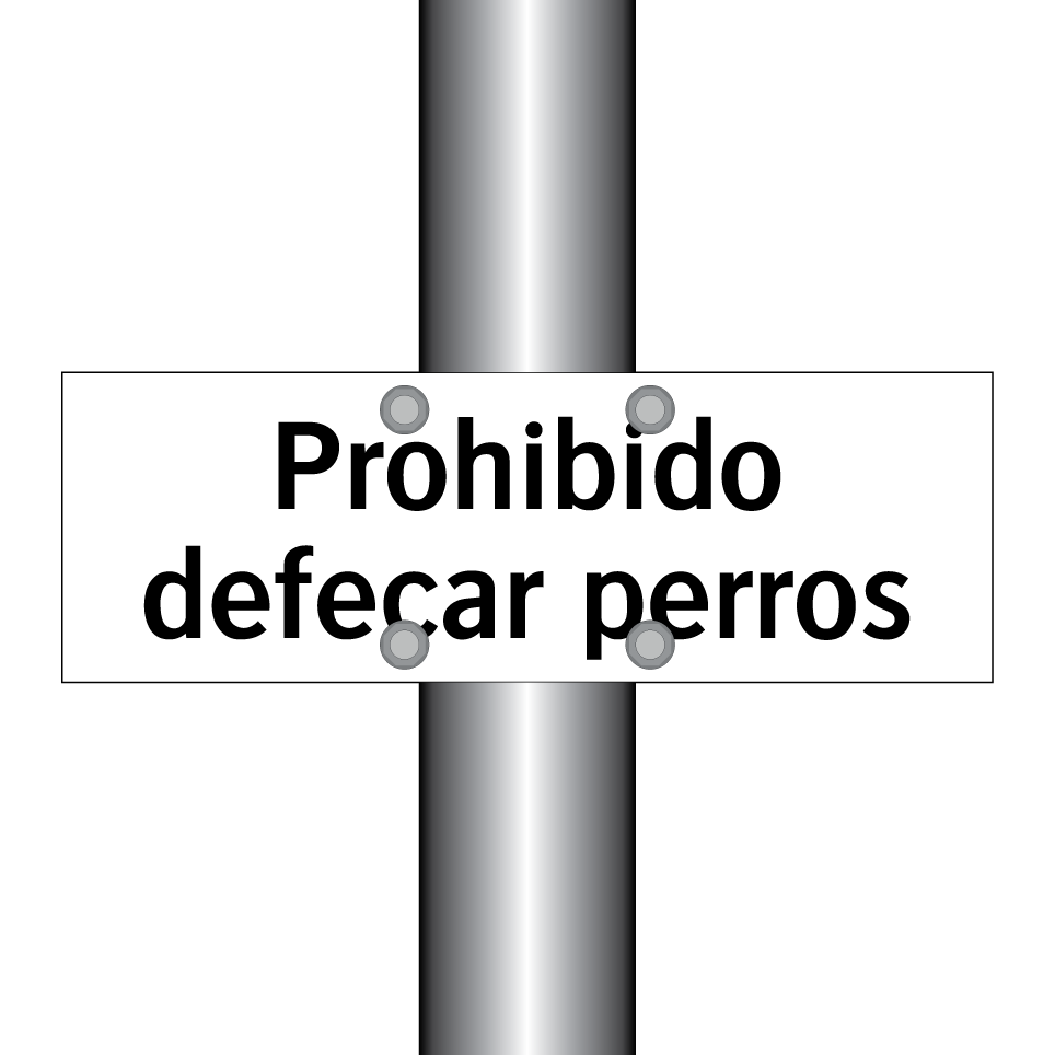 Prohibido defecar perros