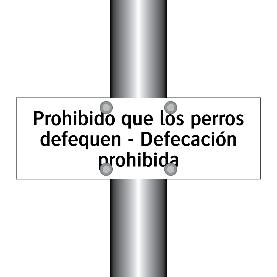 Prohibido que los perros defequen - Defecación prohibida