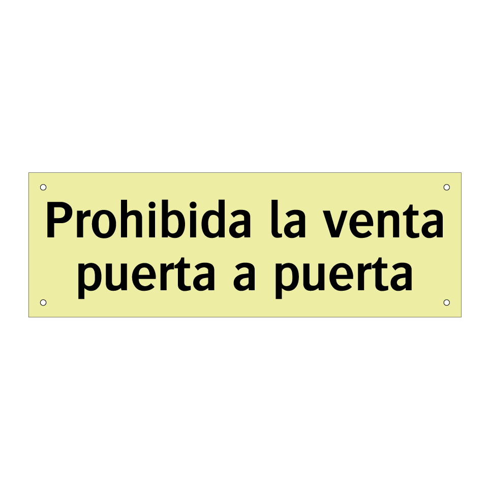 Prohibida la venta puerta a puerta