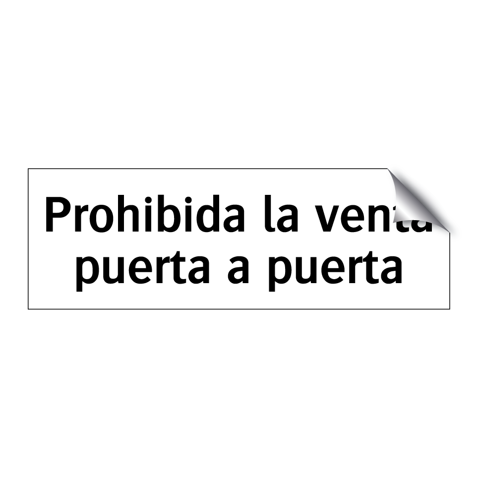 Prohibida la venta puerta a puerta
