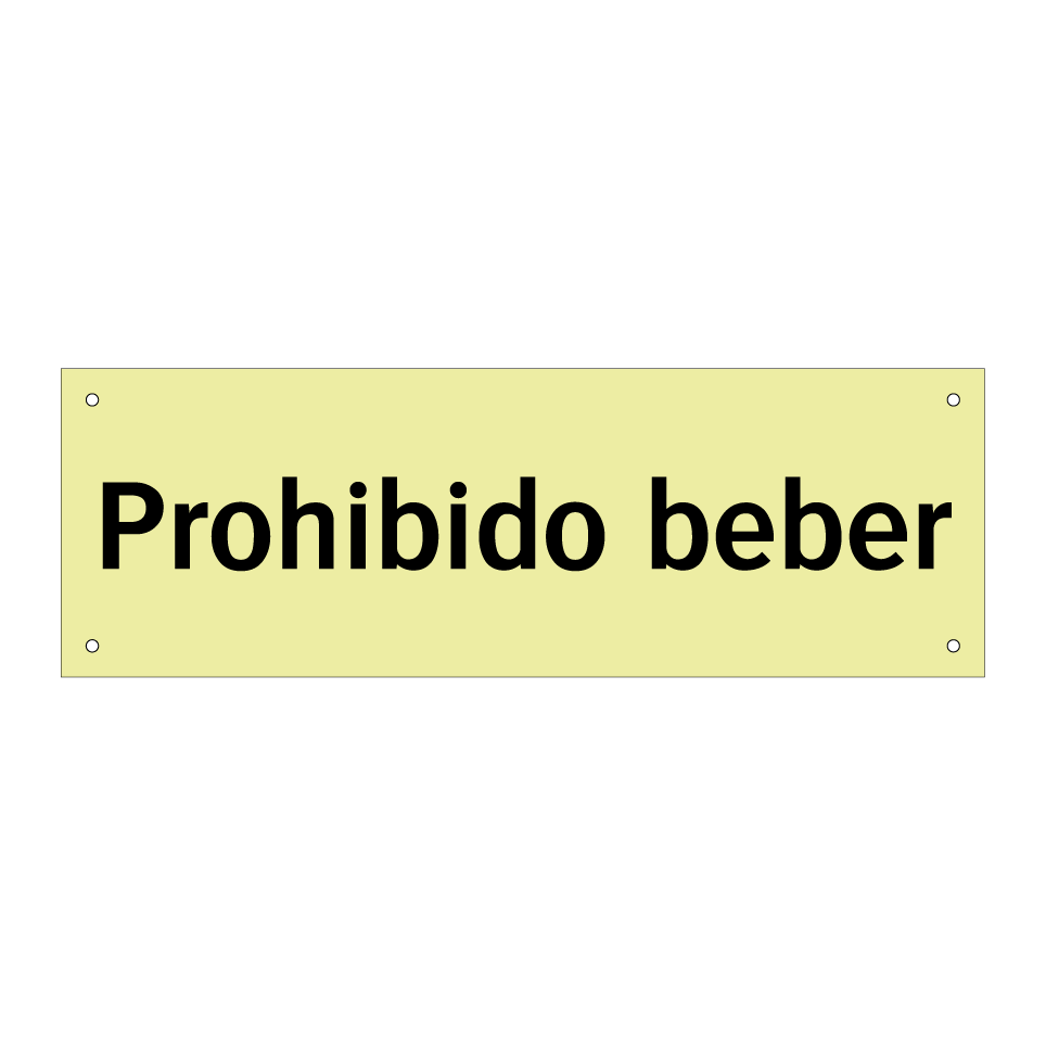 Prohibido beber