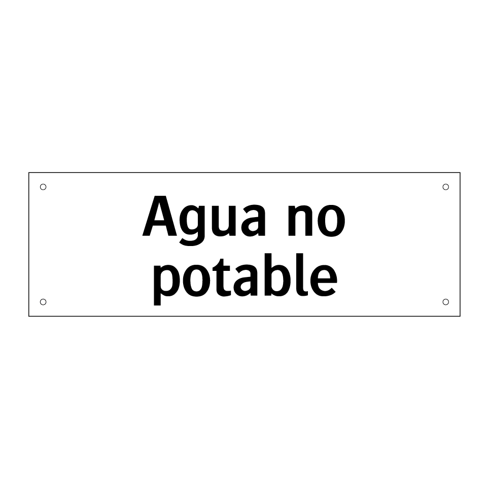 Agua no potable
