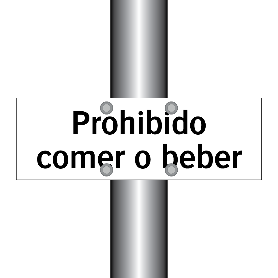 Prohibido comer o beber